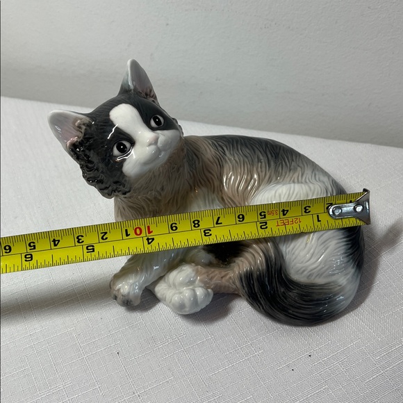 Zillermalher Vintage Porcelain Figurine Figure Cat Siamese Statue Marked - Picture 2 of 5